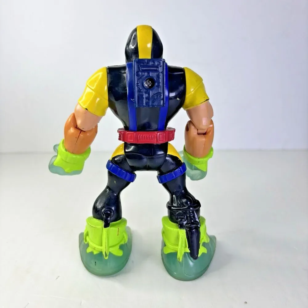 Fisher Price Mattel Rescue Heroes Hydro Team Gil Gripper 2002 Vintage Aqua Blue
